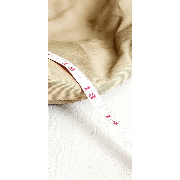 Property Of  Crossbody Messenger Bag Nylon Cotton Blend & Leather Brown Tan - Picture 9 of 10